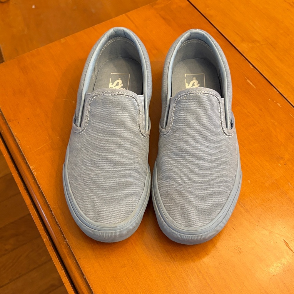 Vans Women’s Canvas Upper Classic Slip-On
Pastel Mono Dusty Blue